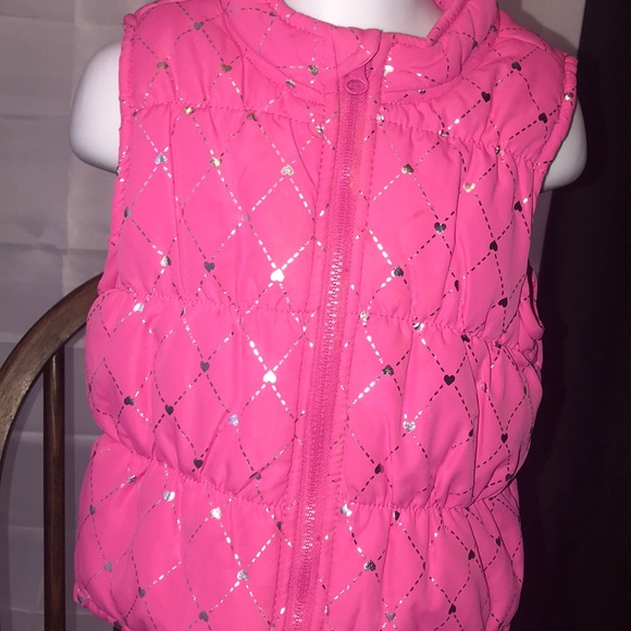 New Girls Toddler Healthtex Bubble Jacket padded Sliver Purple Pink 12 Mon 3T